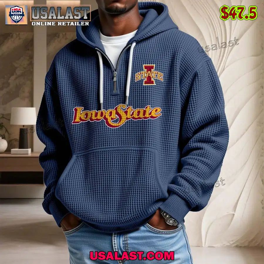 Iowa State Cyclones Waffle Half Zip Hoodie