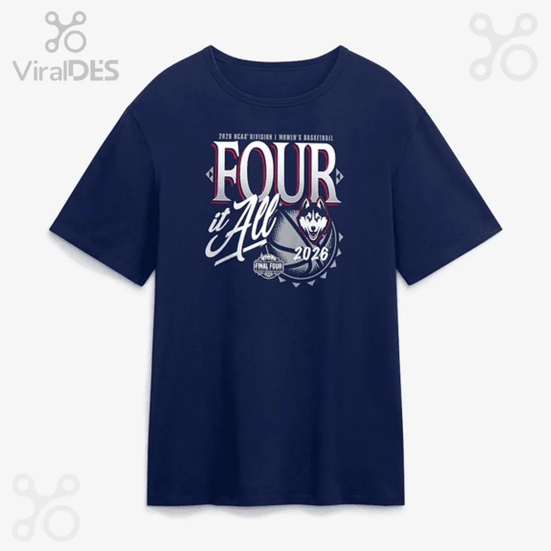 NCAA Women’s Basketball Final Four 2026 UConn Huskies T-Shirt