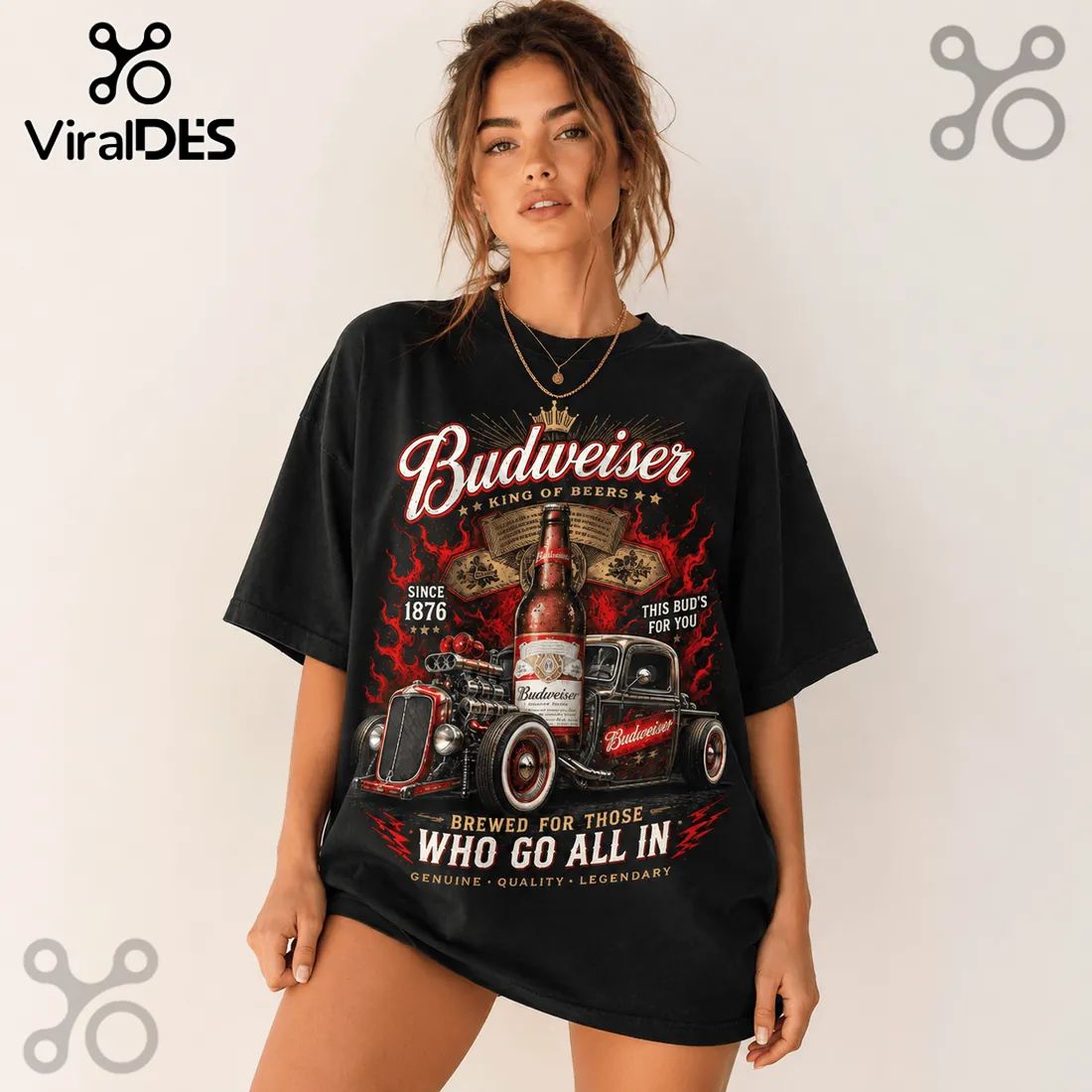 Budweiser King of Beers Vintage Truck T-Shirt