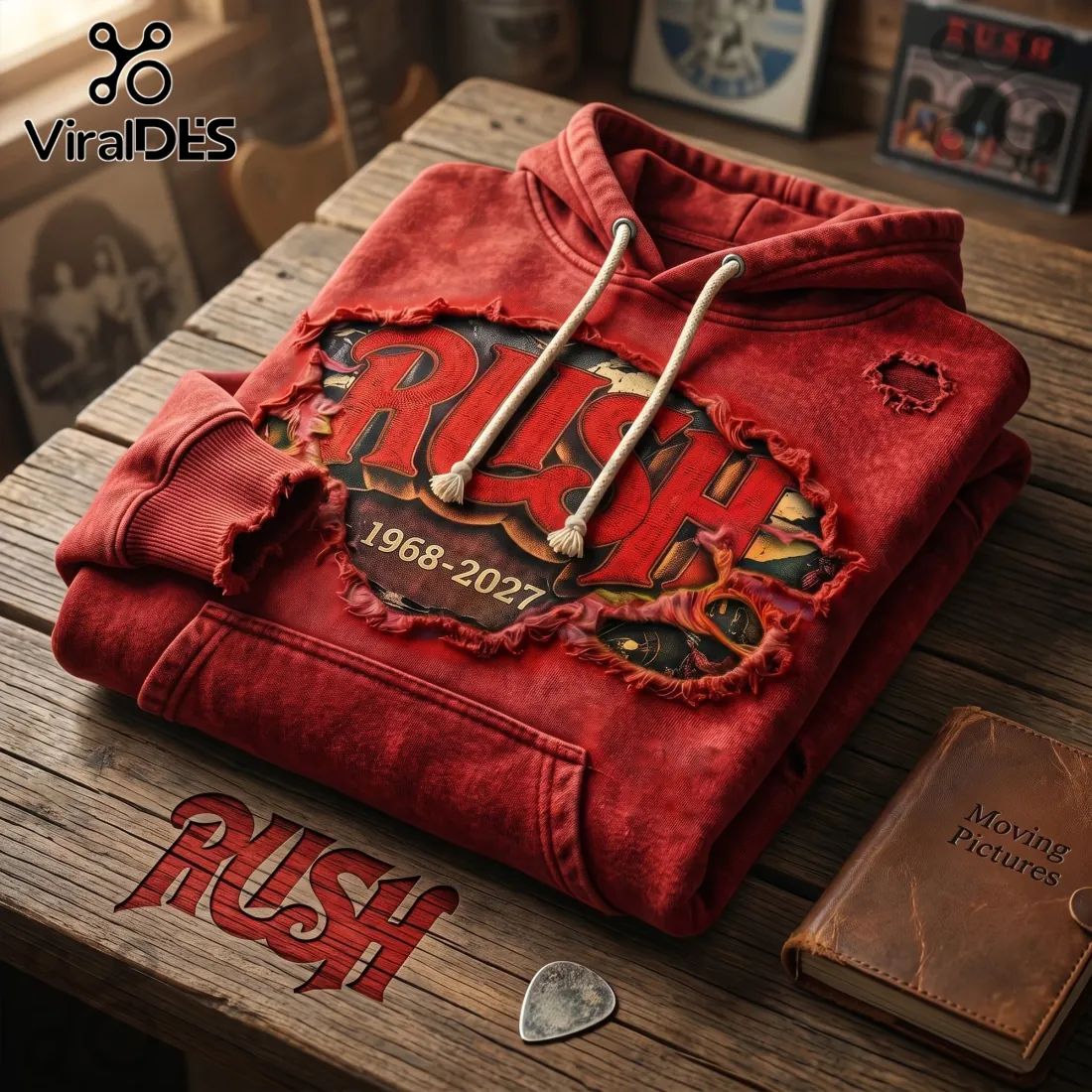 Rush Commemorative Distressed Pullover Hoodie