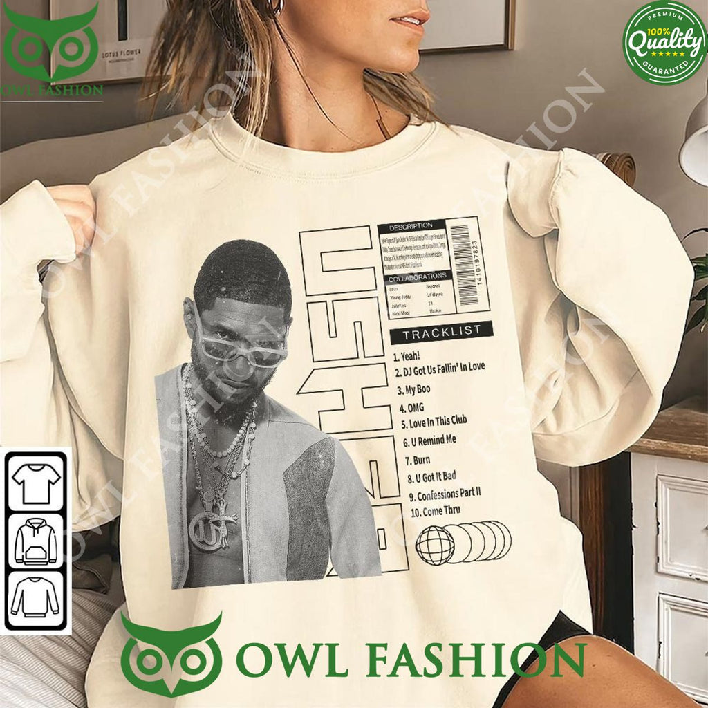 Usher Tracklist Song Vintage Unisex t shirt