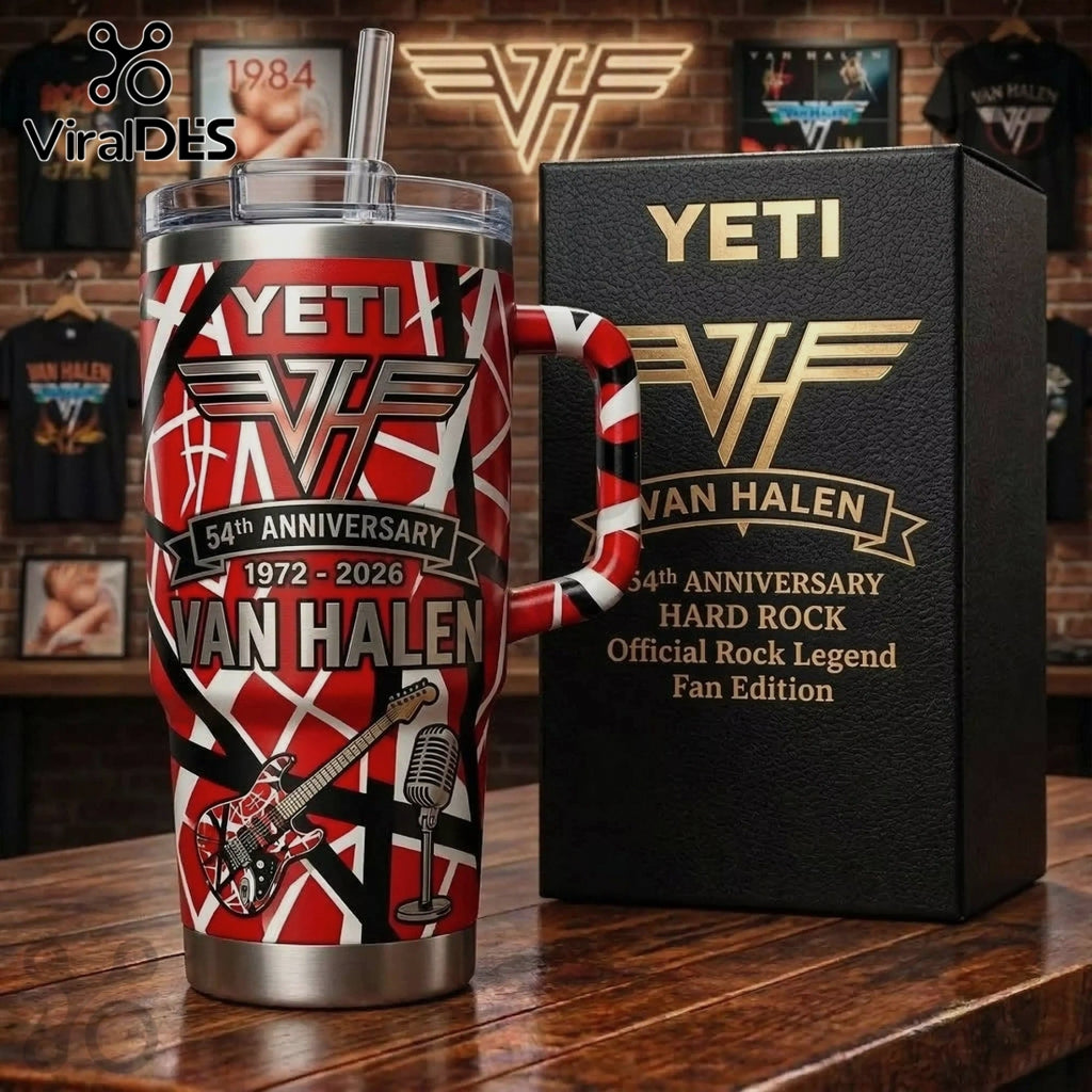 Van Halen 54th Anniversary 1972-2026 Hard Rock Stanley Tumbler