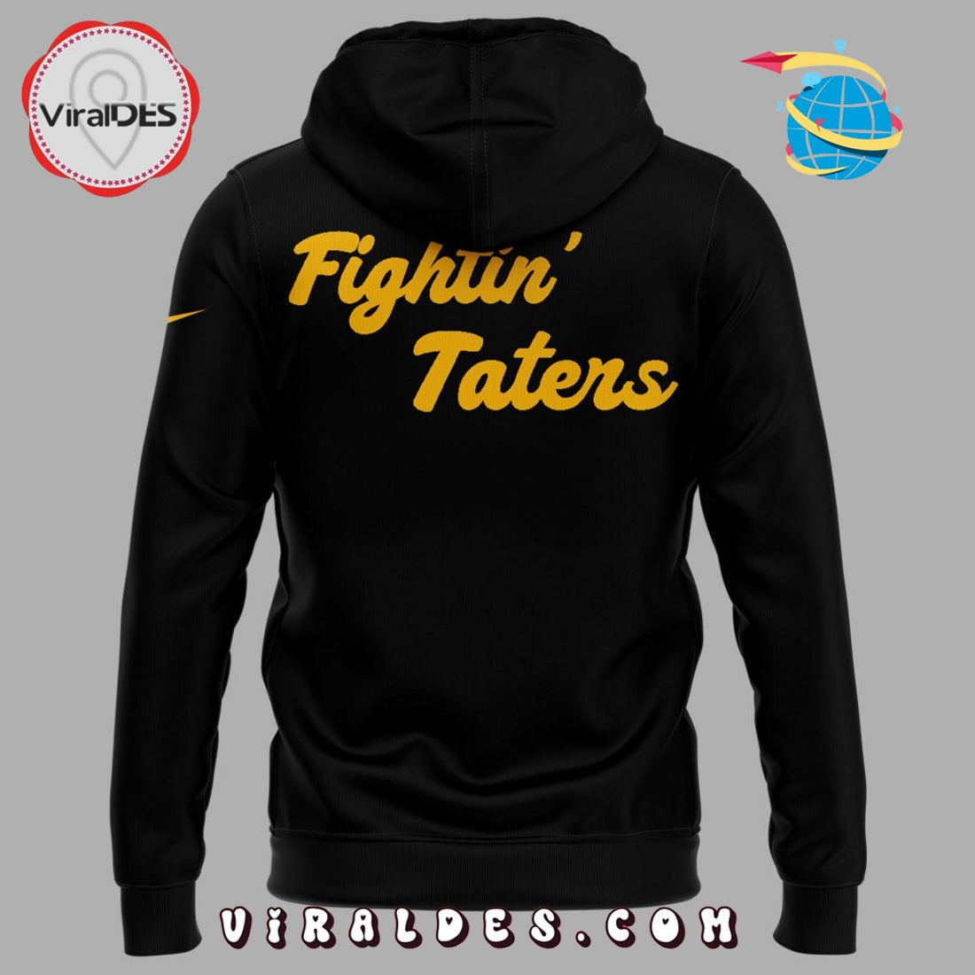 Vandal Football Fightin’ Taters Black Hoodie, Long Pant