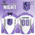 Vegas Golden Knights Hockey Fights Cancer Purple Jersey Limited Edition