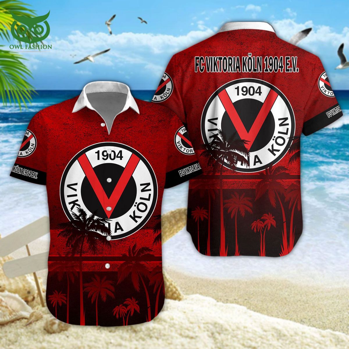Viktoria Koln Germany Bundesliga 3D Tshirt Hawaiian Shorts