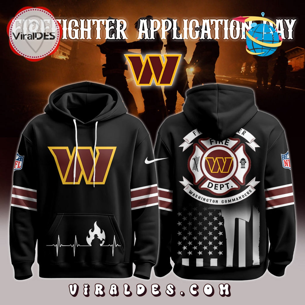 Washington Commanders x Firefighter Appreciation Night Game Hoodie 2025