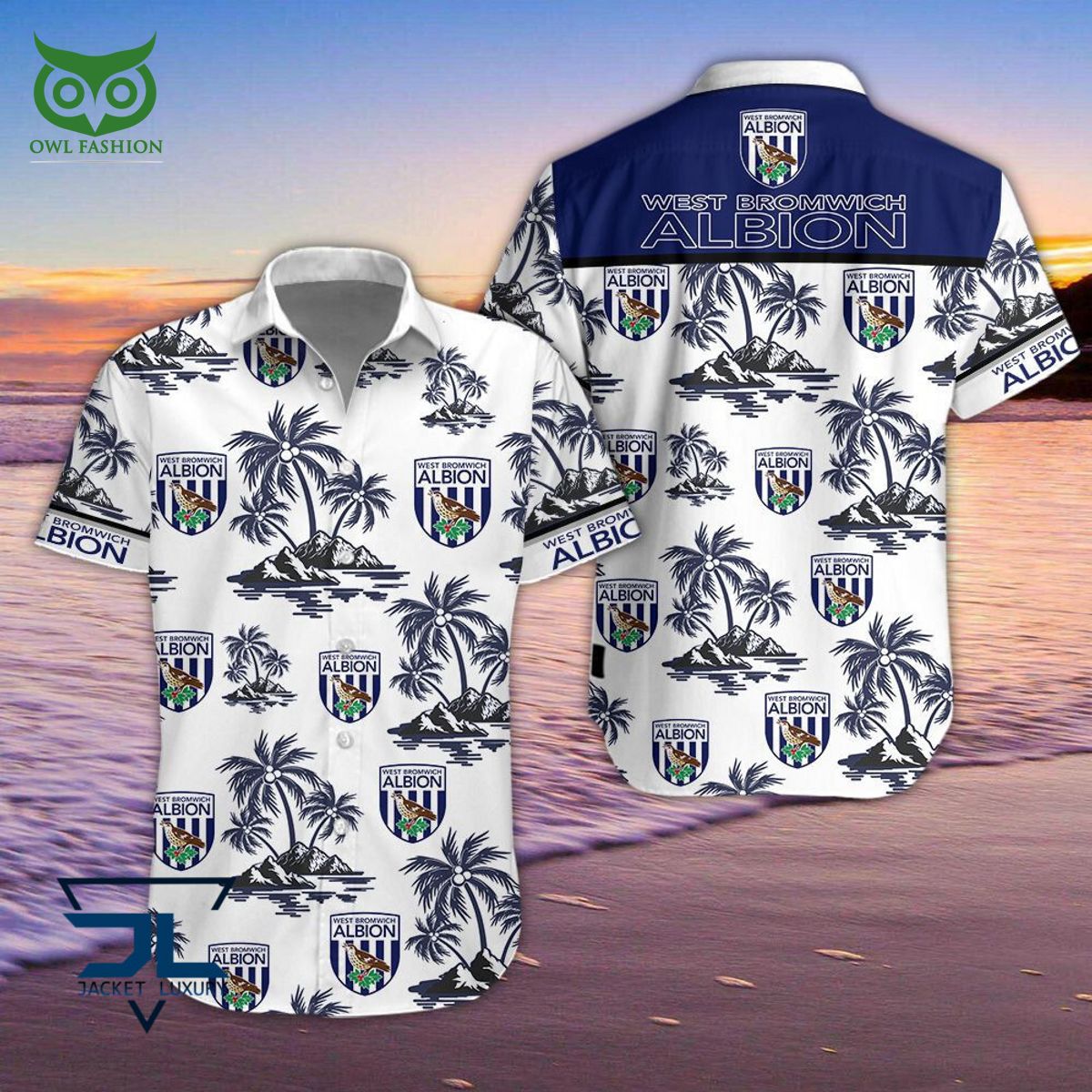 West Bromwich Albion F.C Premier League Championship Hawaiian Shirt Shorts