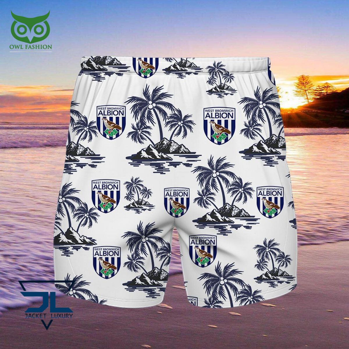 West Bromwich Albion F.C Premier League Championship Hawaiian Shirt Shorts