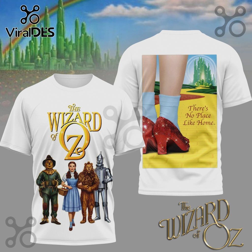 Wizard of Oz Graphic T-Shirt, Movie Scene Art, Dorothy & Friends Tee